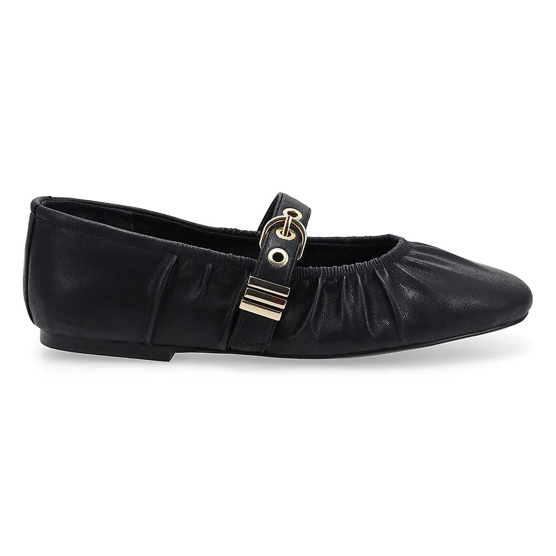 Ballerine Mary Jane Lucerne pour femme en noir.