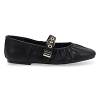 Ballerine Mary Jane Lucerne pour femme en noir.