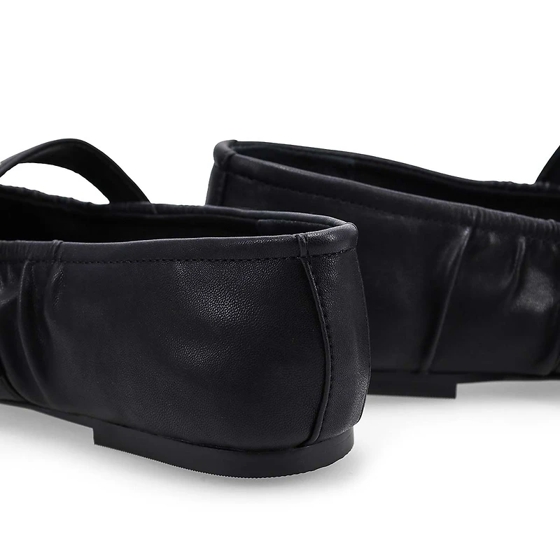 Ballerine Mary Jane Lucerne pour femme en noir.