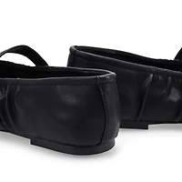 Ballerine Mary Jane Lucerne pour femme en noir.
