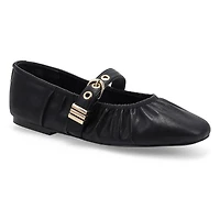 Women's Lucerne Mary Jane ballet flat black.