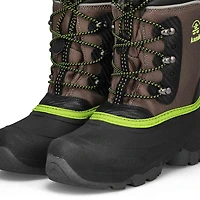 Boys'  Luke 3 Waterproof Winter Boot- Charcoal