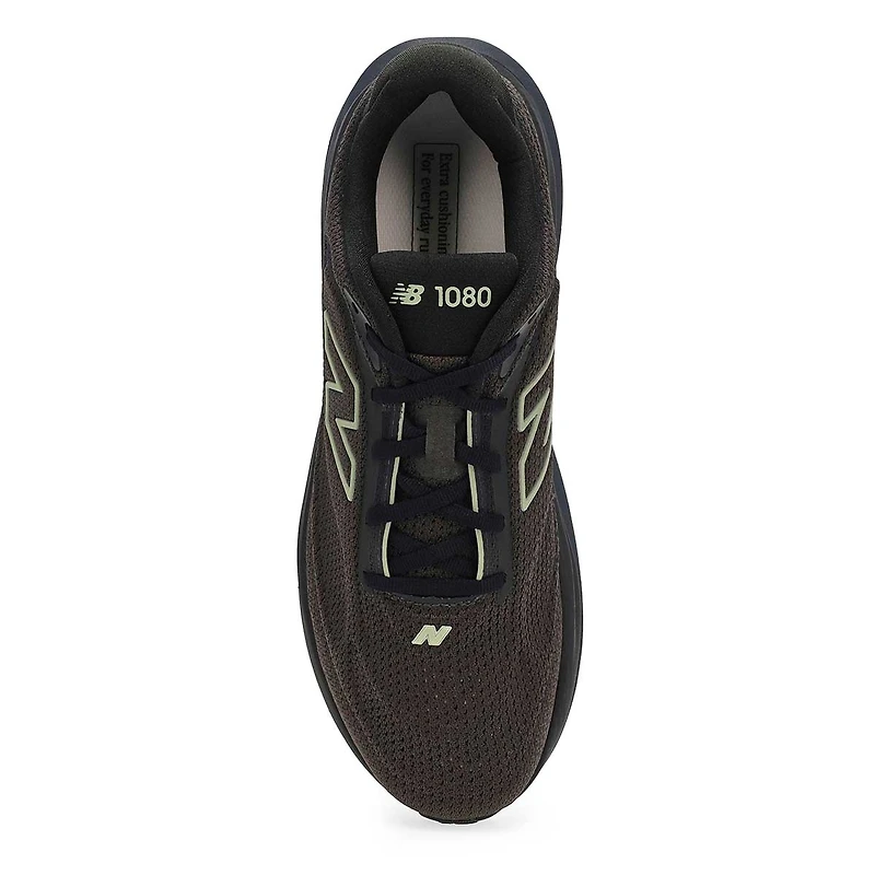Men's 1080v15 Lace Up Performance Sneaker - Black/