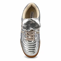 Women's Madrid Lace Up Fashion Sneaker - Silver