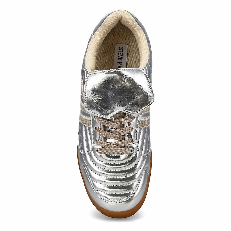 Women's Madrid Lace Up Fashion Sneaker - Silver