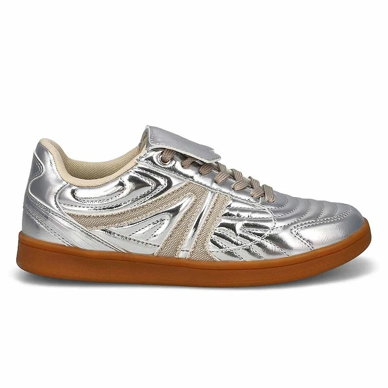Women's Madrid Lace Up Fashion Sneaker - Silver