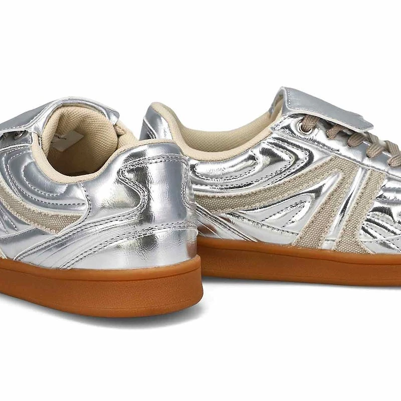 Women's Madrid Lace Up Fashion Sneaker - Silver