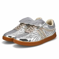 Women's Madrid Lace Up Fashion Sneaker - Silver