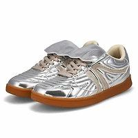 Women's Madrid Lace Up Fashion Sneaker - Silver