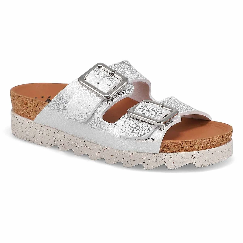 Sandale à 2 boucles avec lit de pied en liège MAEL