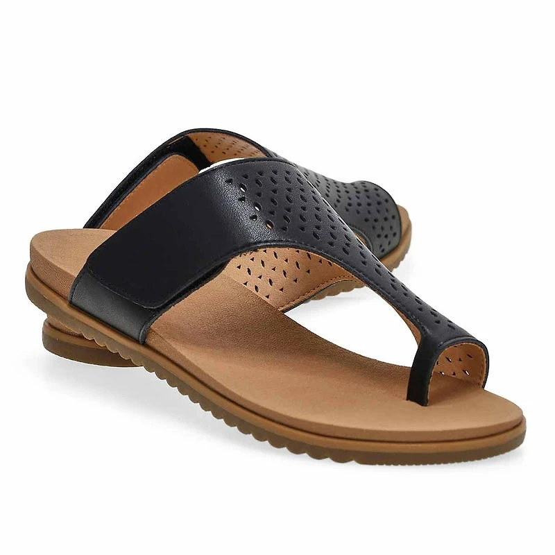 Women's Margot Casual Toe Loop Sandal - Black