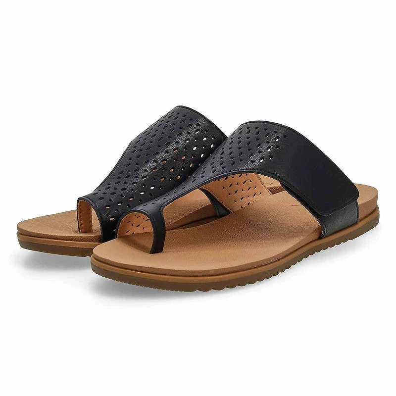 Women's Margot Casual Toe Loop Sandal - Black