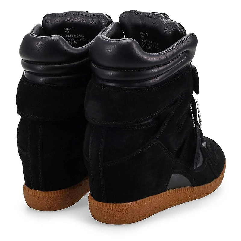 Women's Mavis Wedge Sneaker - Black