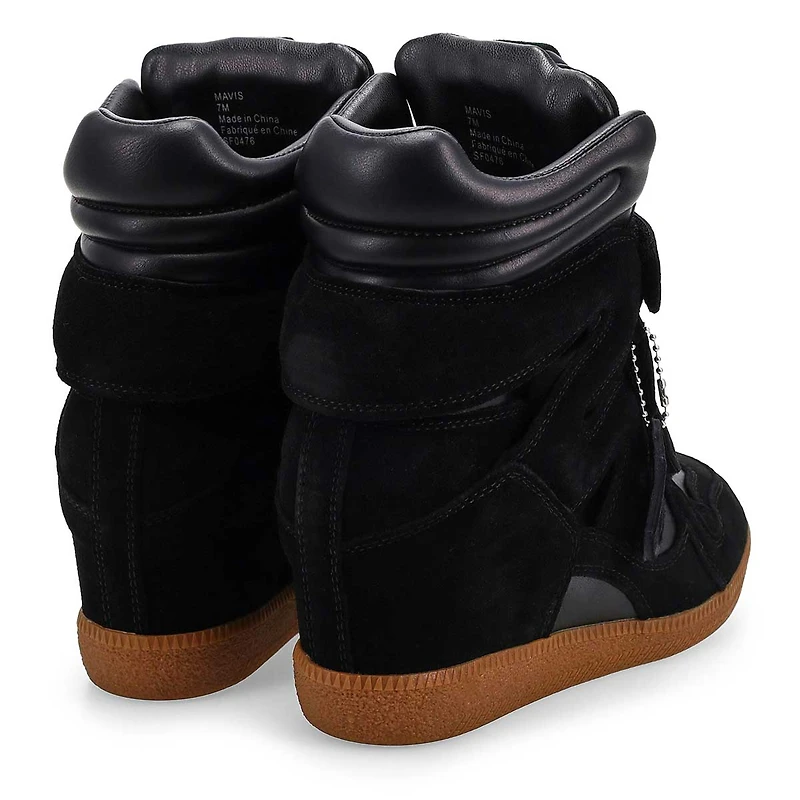 Women's Mavis Wedge Sneaker - Black