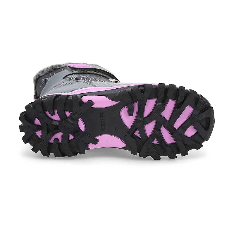 Girls'  Mia Waterproof Winter Boot - Black/Purple