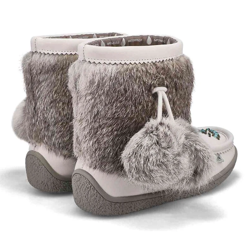 SoftMocs impermables MINIMUK POM 2, blanc, femmes
