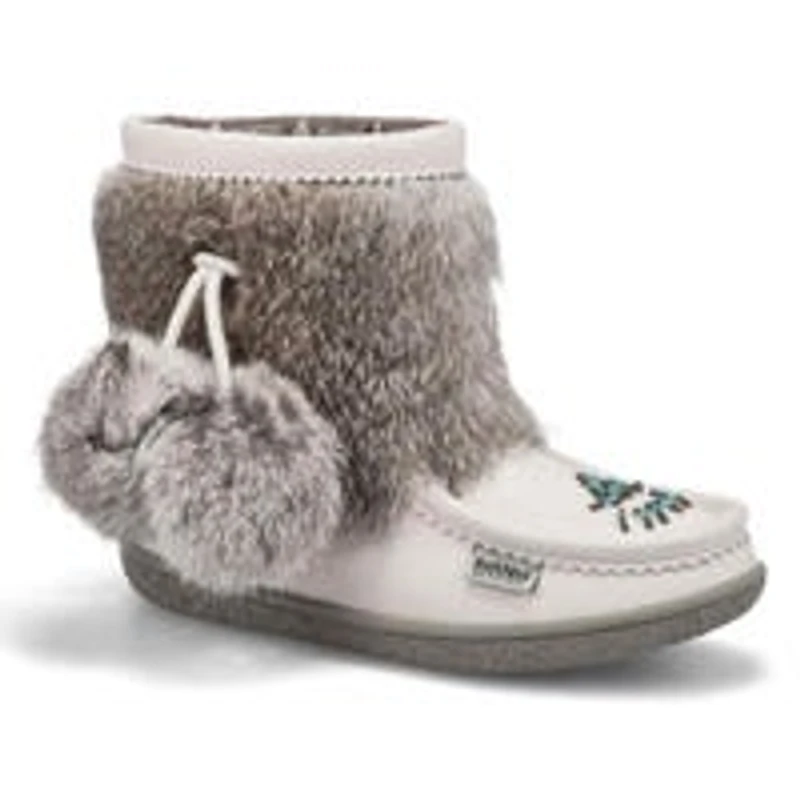 SoftMocs impermables MINIMUK POM 2, blanc, femmes
