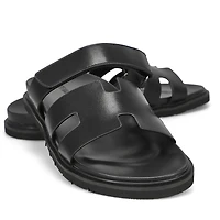 Men' s Mirko Slip On Casual Slide Sandal - Black