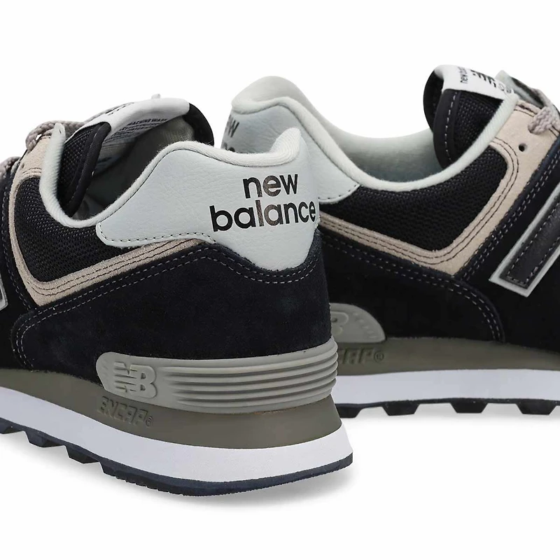 Baskets à lacets 574, noir/blanc, hommes