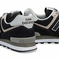 Baskets à lacets 574, noir/blanc, hommes