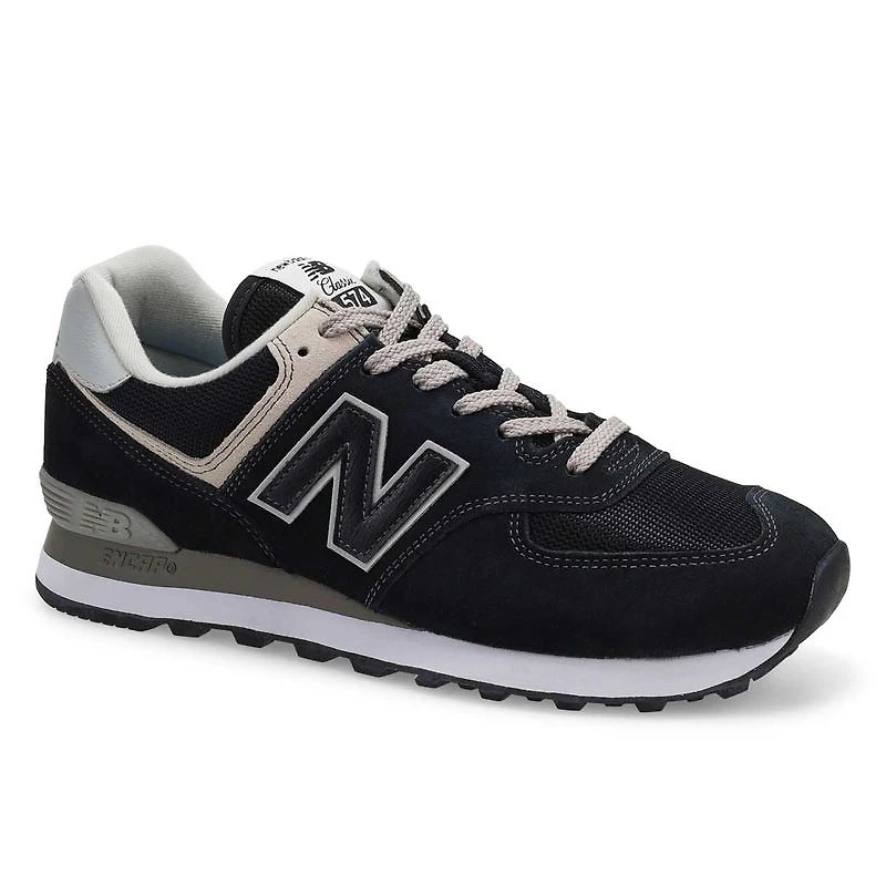 Men's 574 Lace Up Sneaker - Black/White