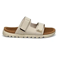 Sandale en cuir  2 brides MYSARIA, noir, femmes