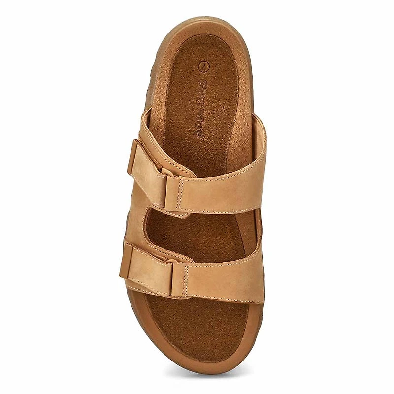 Women's Mysaria 2 Strap Leather Sandal - Black