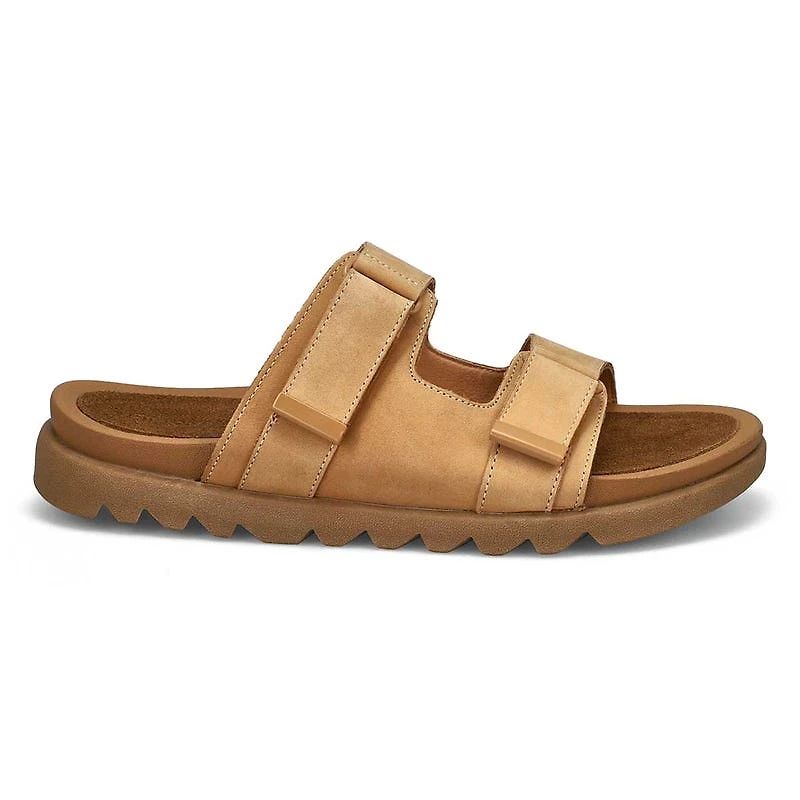 Women's Mysaria 2 Strap Leather Sandal - Black