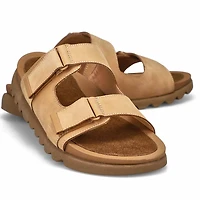 Women's Mysaria 2 Strap Leather Sandal - Black