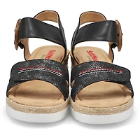 Women's Nadine 93 Vegan Wedge Sandal - Black/Multi
