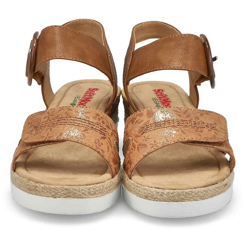 Sandale vgane compense NADINE 93, noir/multi, fe