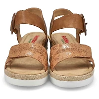 Sandale vgane compense NADINE 93, noir/multi, fe