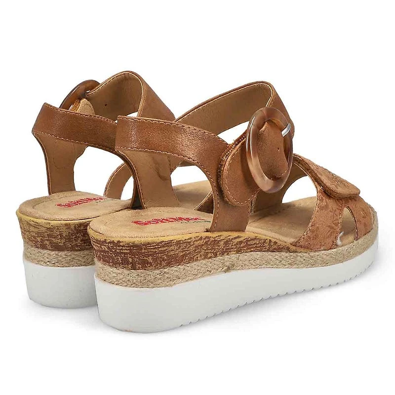 Sandale vgane compense NADINE 93, noir/multi, fe