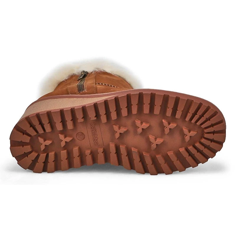 Women's Natalie Wedge Fur Trim Casual Bootie