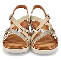 Sandale compense vgane NORA 93, noir multi, femm