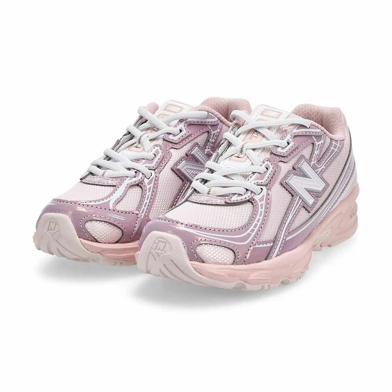 Girls'  740 Lace Up Sneaker - Light Pink