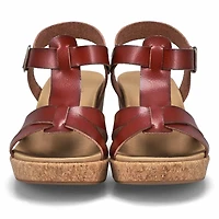 Women's Paola Wedge Sandal - Antique Chestnut