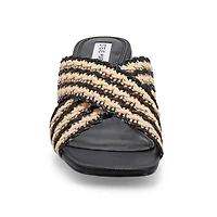 Women's Perfect Dress Sandal - Black/Natural Raffi