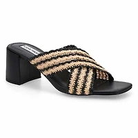 Women's Perfect Dress Sandal - Black/Natural Raffi