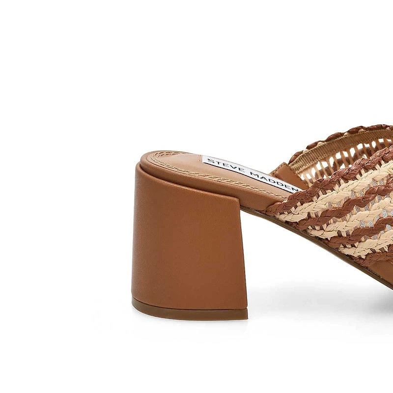 Sandale habille PERFECT, noir/raphia naturel, fem