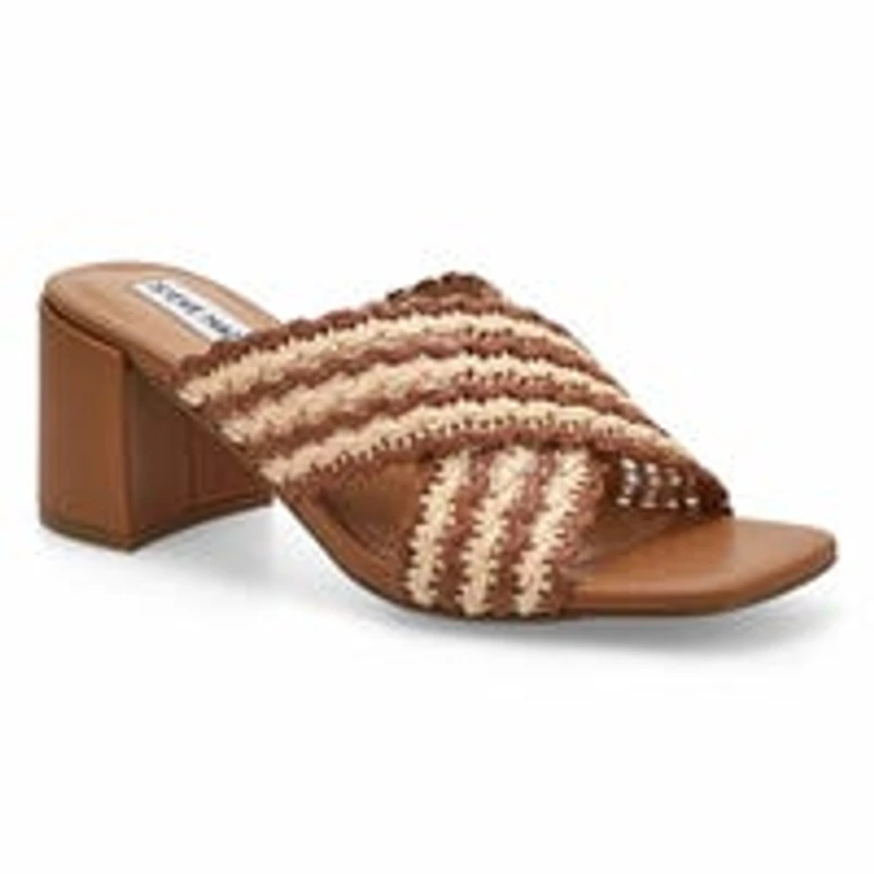 Sandale habillée PERFECT, noir/raphia naturel, fem