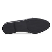 Women's  Peyton Bit Leather Slip On Flat - Black