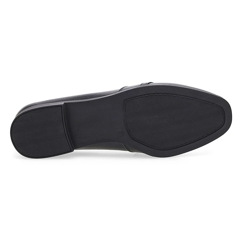 Women's  Peyton Bit Leather Slip On Flat - Black