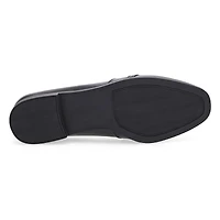 Women's  Peyton Bit Leather Slip On Flat - Black