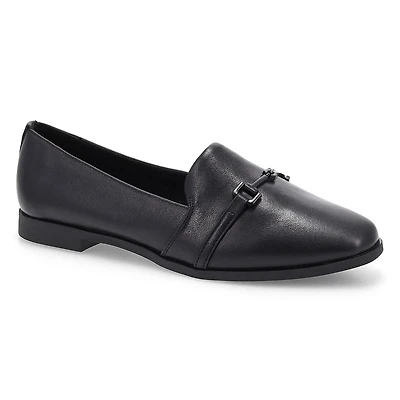 Chaussure plate  enfiler en cuir pour femmes Peyt