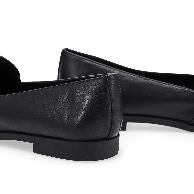 Chaussure plate en cuir  enfiler Peyton Bow pour