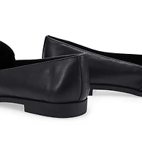 Chaussure plate en cuir  enfiler Peyton Bow pour