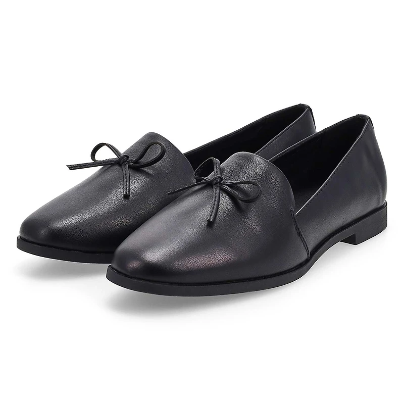 Chaussure plate en cuir  enfiler Peyton Bow pour