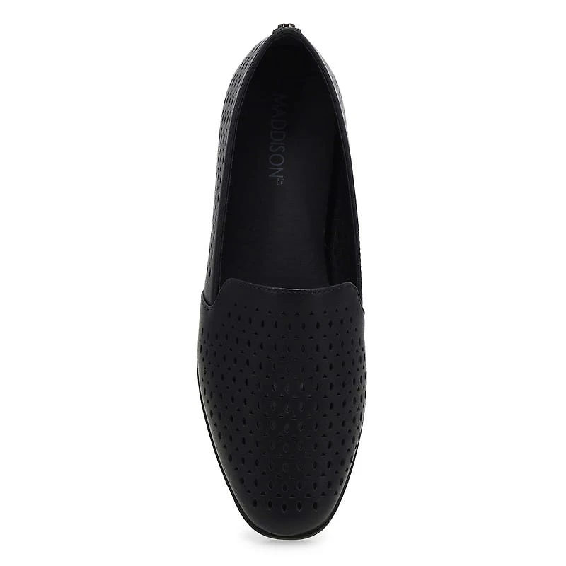 Women's Peyton Perforated Leather Slip On Flat