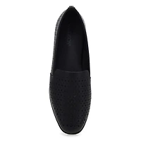 Women's Peyton Perforated Leather Slip On Flat